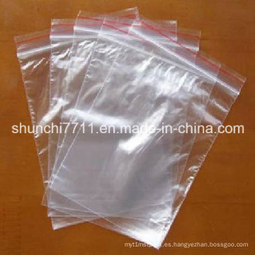 Bolsa de plástico de PE / PVC / HDPE / LDPE de alta calidad con cremallera